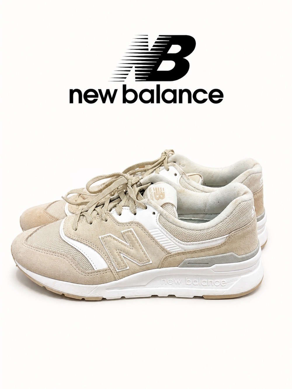 NEW BALANCE 997H Beige Sneakers Size 9 US Women